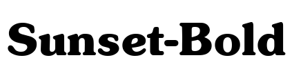 Sunset-Bold Font Image