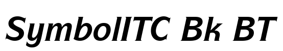 SymbolITC Bk BT Font Image