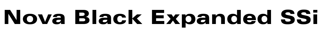 Nova Black Expanded SSi Font Image