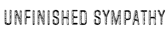 Unfinished Sympathy Font Image