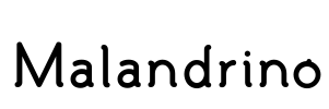 Malandrino Font Image