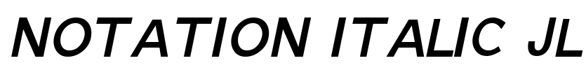 Notation Italic JL