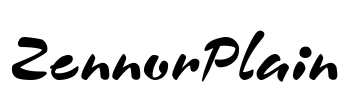 ZennorPlain Font Image