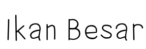 Ikan Besar Font Image