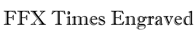 FFX Times Engraved Font Image