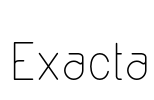 Exacta Font Image