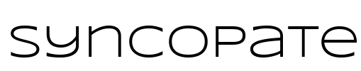 Syncopate Font Image