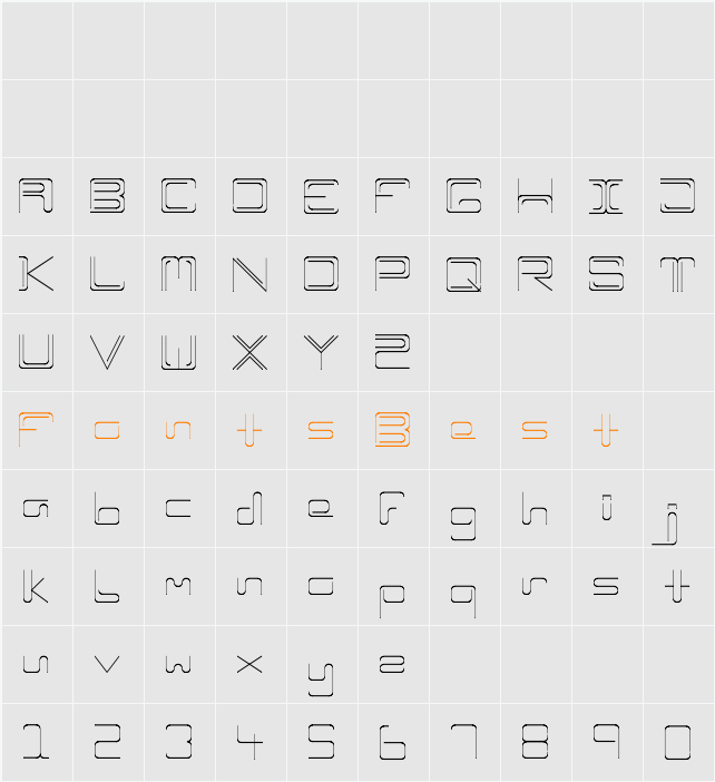 ozone Character Map