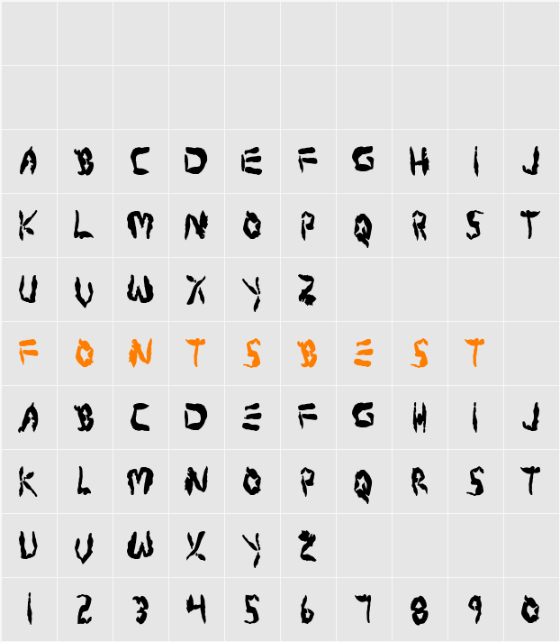 Protoplasm Condensed Character Map