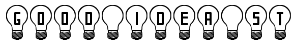 Good Idea St Font Image