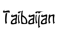 Taibaijan Font Image
