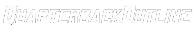 QuarterbackOutline Font Image