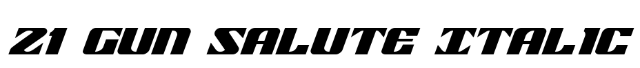 21 Gun Salute Italic