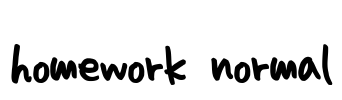 homework normal