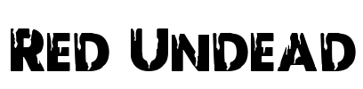 Red Undead Font Image