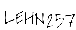 LEHN257 Font Image