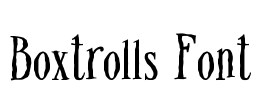 Boxtrolls Font