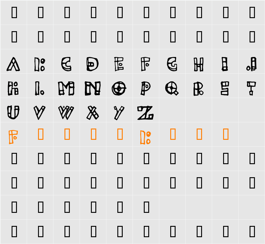 TheLeftSide Character Map