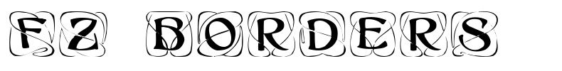 FZ BORDERS 11 Font Image