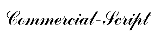 Commercial-Script Font Image