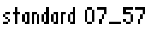 standard 07_57 Font Image