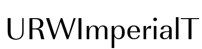 URWImperialT Font Image