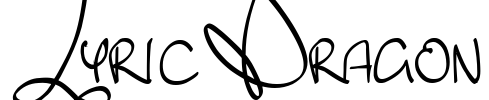 Lyric Dragon Font Image