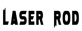 Laser Rod Font Image