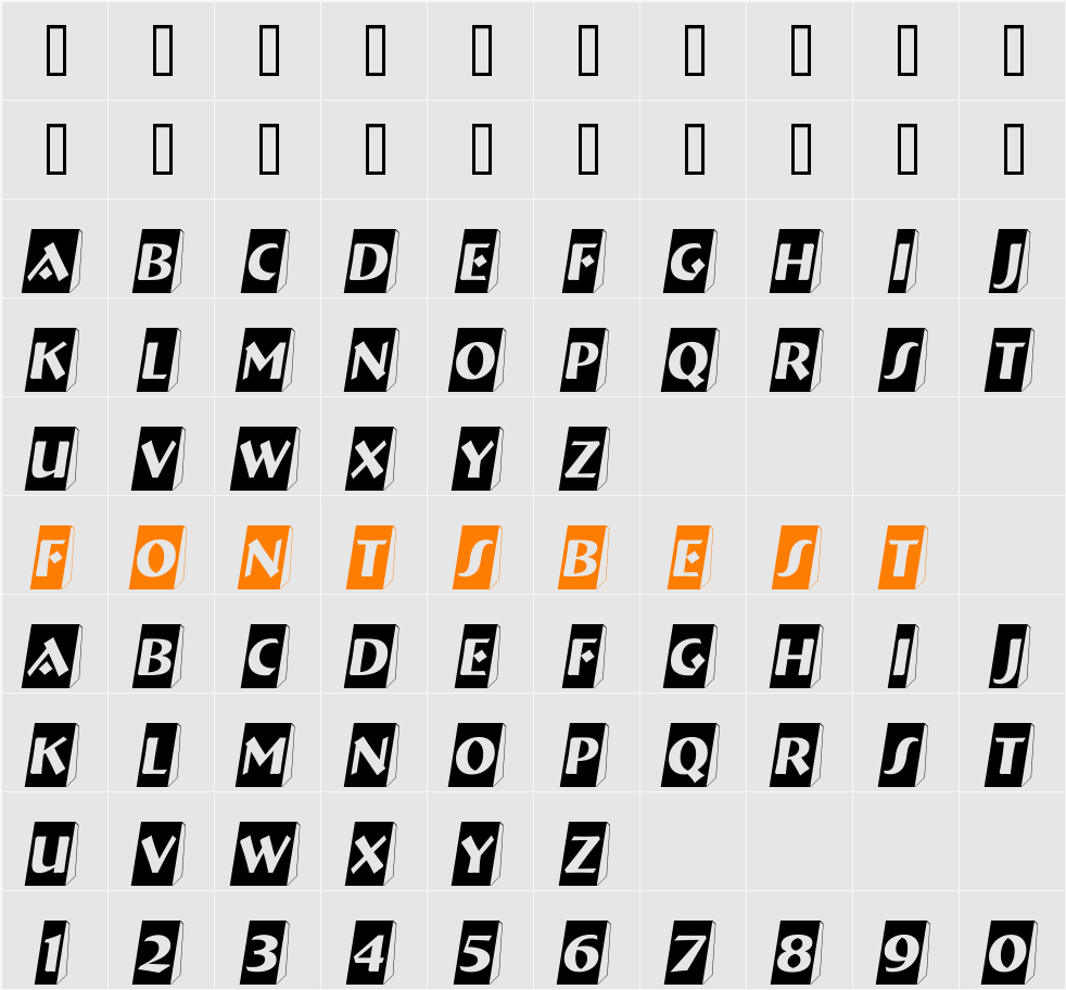 a_BremenCm3D Character Map
