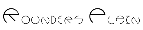 Rounders Plain Font Image