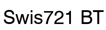 Swis721 BT Font Image