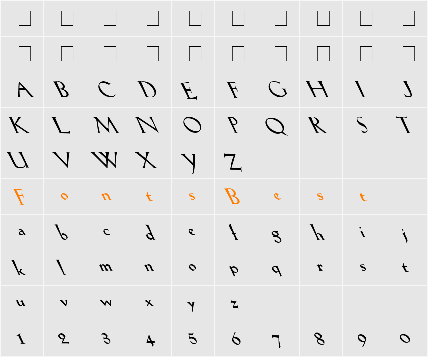 Lil Hvy Leftie Character Map