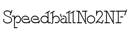 SpeedballNo2NF Font Image