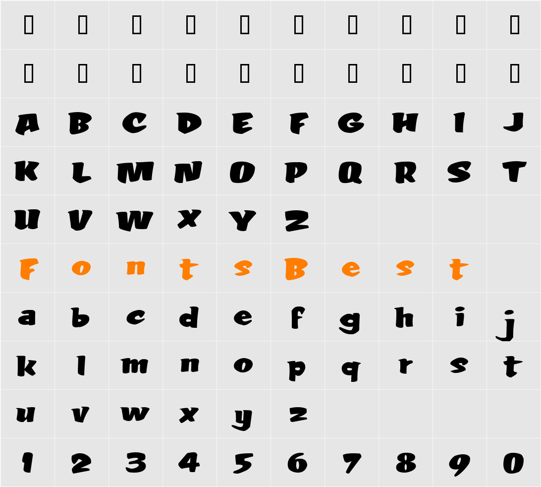 LHF Fat Tony Character Map