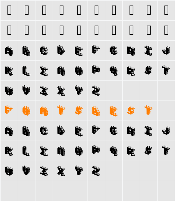 Brixs Character Map