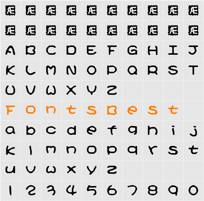 Kirby No Kira Kizzu (BRK) Character Map