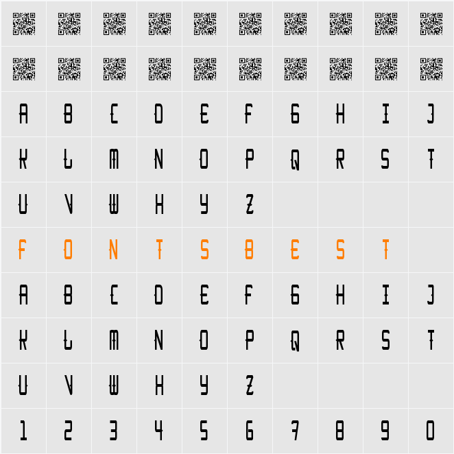KitchenCowboyThin Character Map