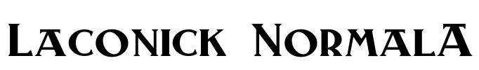 Laconick-NormalA Font Image
