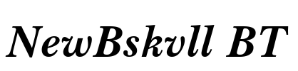 NewBskvll BT Font Image