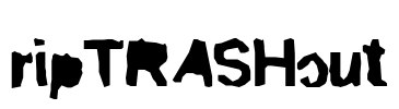 ripTRASHcut Font Image
