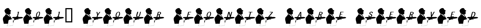 101! Your FontZ Are Served Font Image