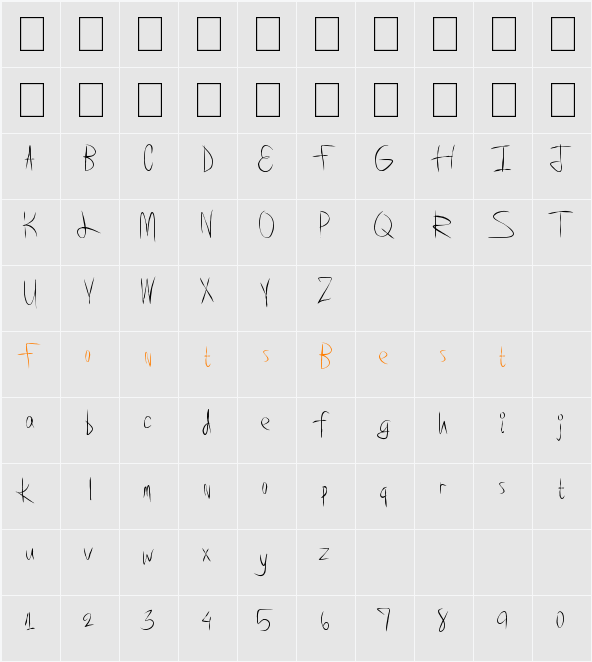 SuperAwesome Character Map