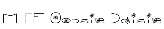 MTF Oopsie Daisie Font Image