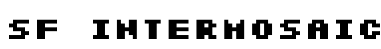 SF Intermosaic Font Image
