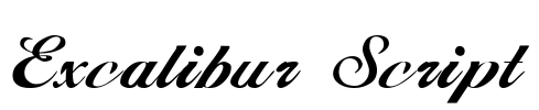 Excalibur Script Font Image