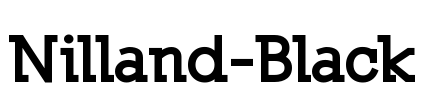 Nilland-Black Font Image