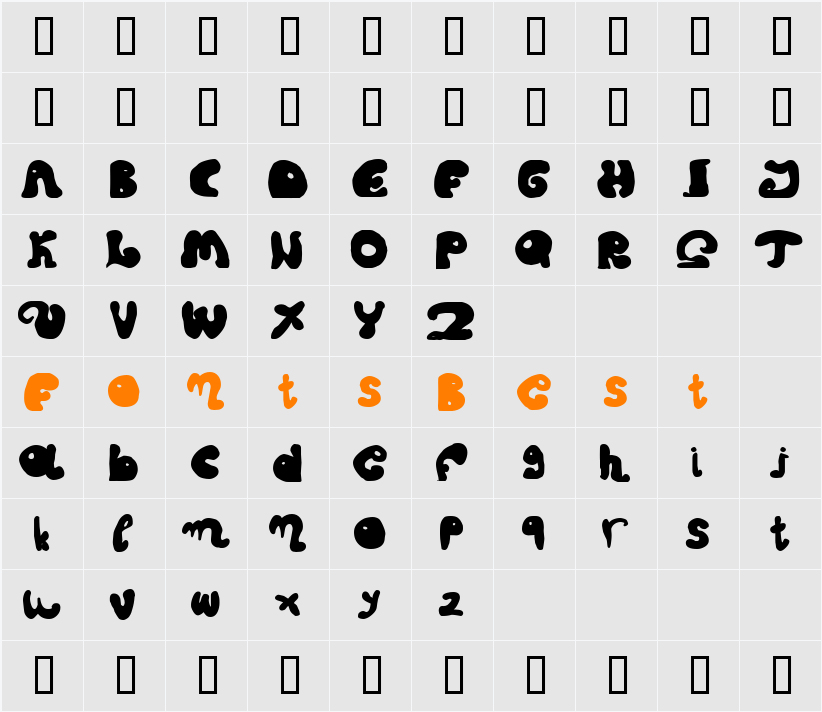 fatty fatty Character Map