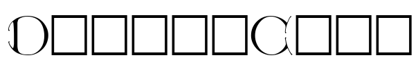 DieterCaps Font Image