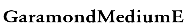 GaramondMediumE