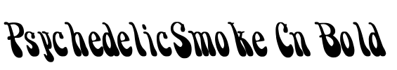 PsychedelicSmoke Cn Bold Font Image